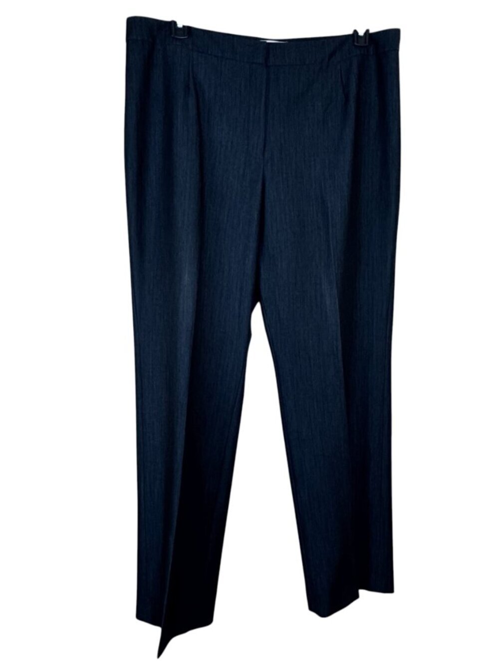 Jones Studio Dark Blue Chambray Trouser Wide Leg Women's Size 16 Career Office